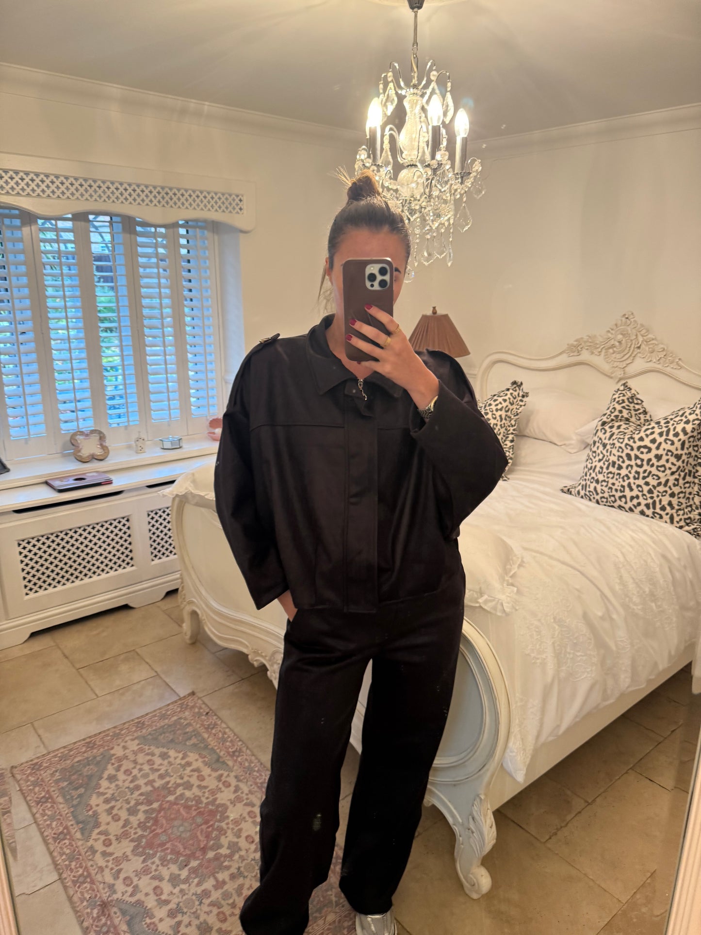 Brown Suede viral jacket co ord 🍫