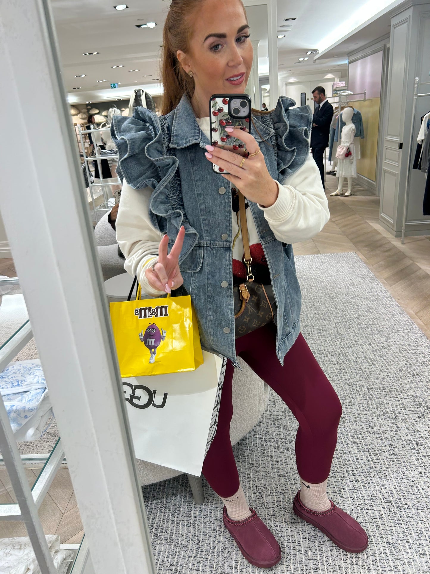 Denim frill gilet 💙⭐️