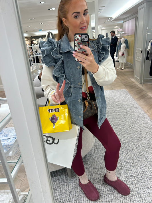 Denim frill gilet 💙⭐️